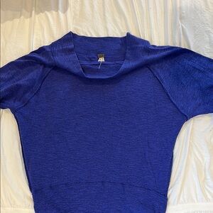 We The Free Purple Off-the Shoulder Long Sleeve Top